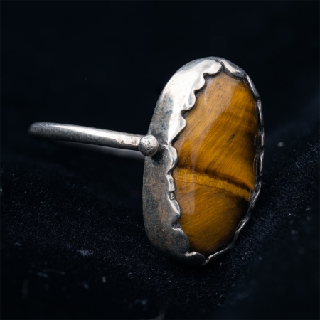 Anillo Piedra Ojo De Tigre Noga Arts