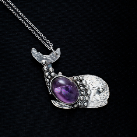 Colgante Ballena Con Amatista Noga Arts