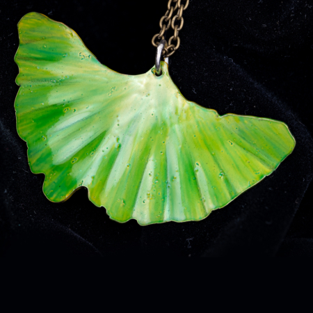Colgante Hoja Ginkgo Noga Arts